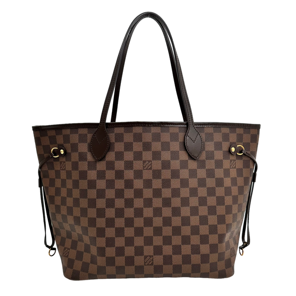 Damier Ebene Neverfull MM Rose Ballerine