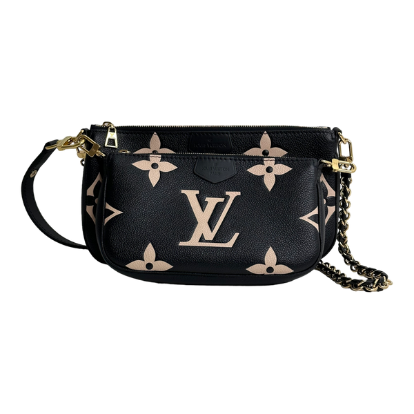 Bicolor Monogram Empreinte Leather Multi Pochette