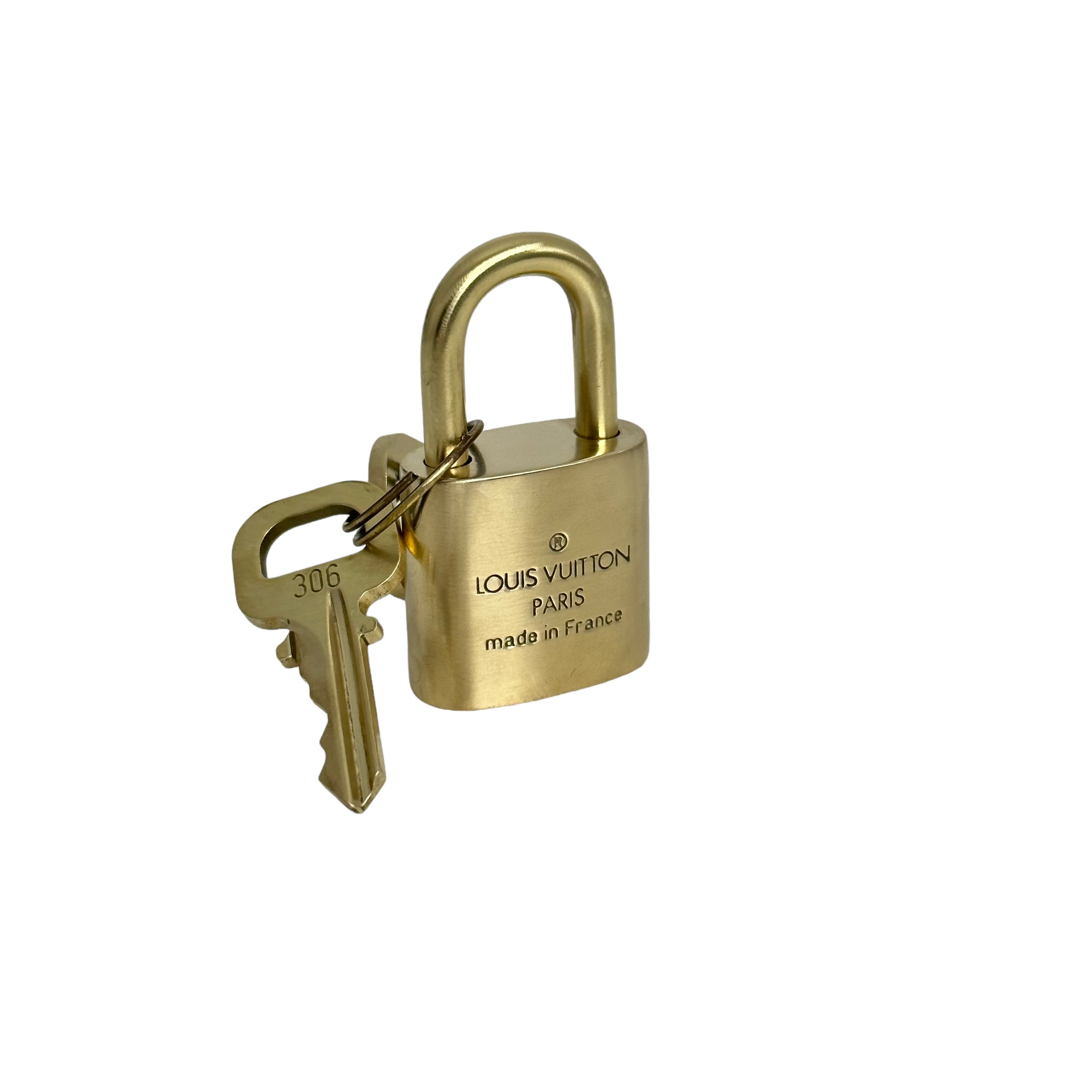 Vintage Brass Lock and Key Set