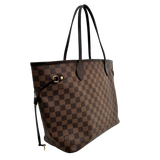 Damier Ebene Neverfull MM Rose Ballerine