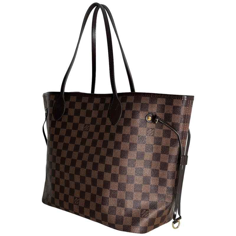 Damier Ebene Neverfull MM w/ Pouch