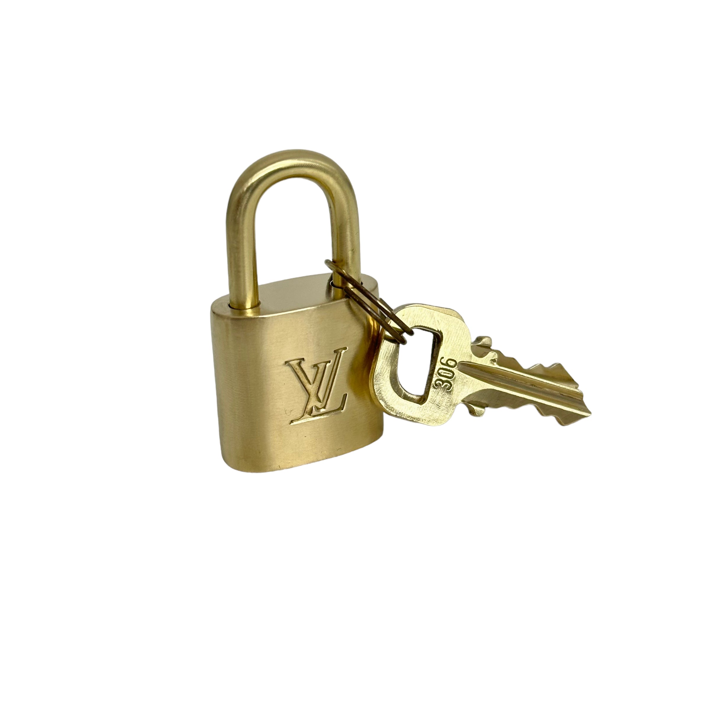Vintage Brass Lock and Key Set
