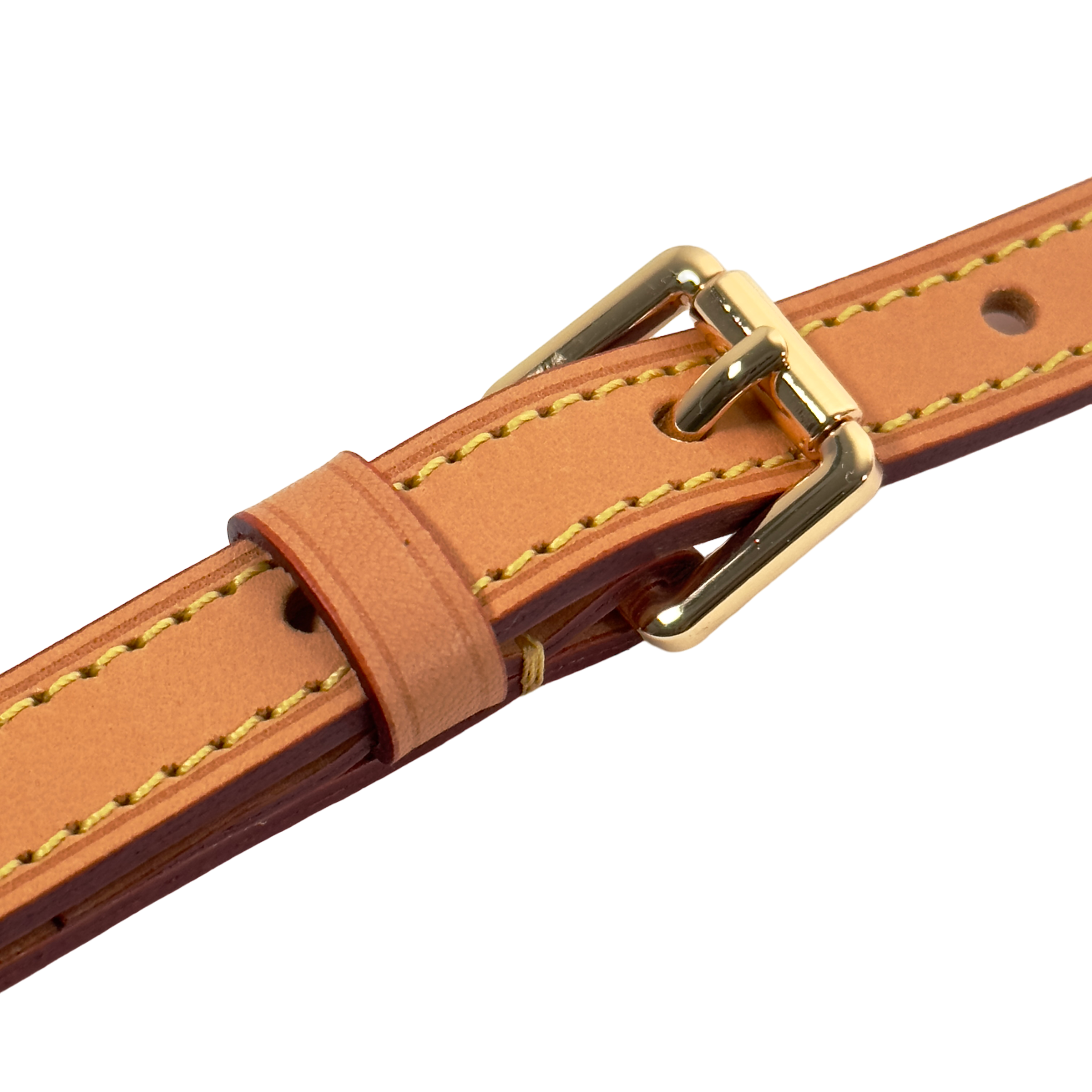 Medium Vachetta Leather Strap - Honey Patina (w/shoulder pad)