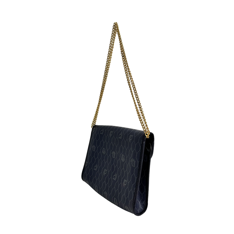 Navy Honeycomb Crossbody
