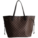 Damier Ebene Neverfull MM w/ Pouch
