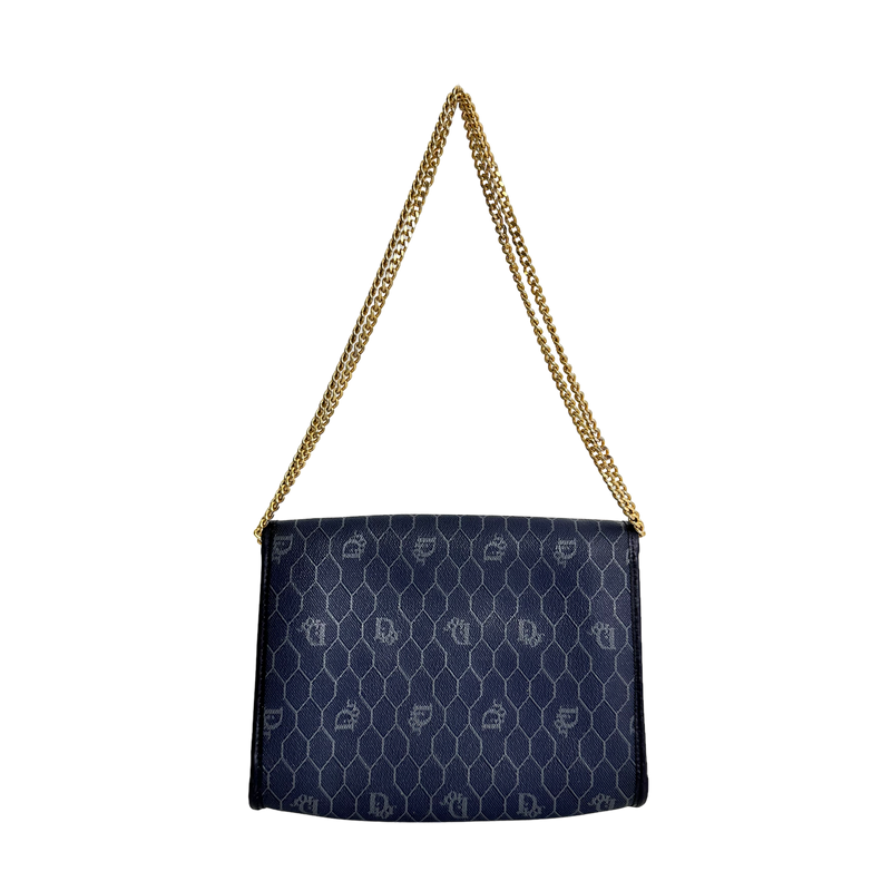 Navy Honeycomb Crossbody