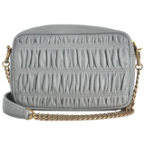 Light Grey Bandoliera Nappa Gaufre Bag
