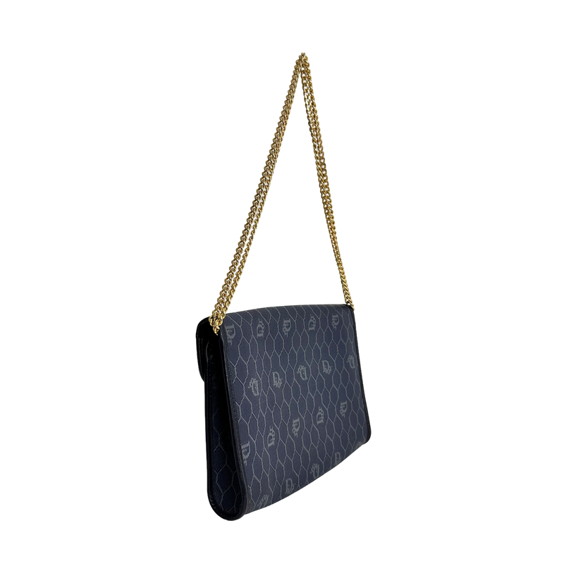 Navy Honeycomb Crossbody
