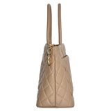 Beige Caviar Medallion Tote