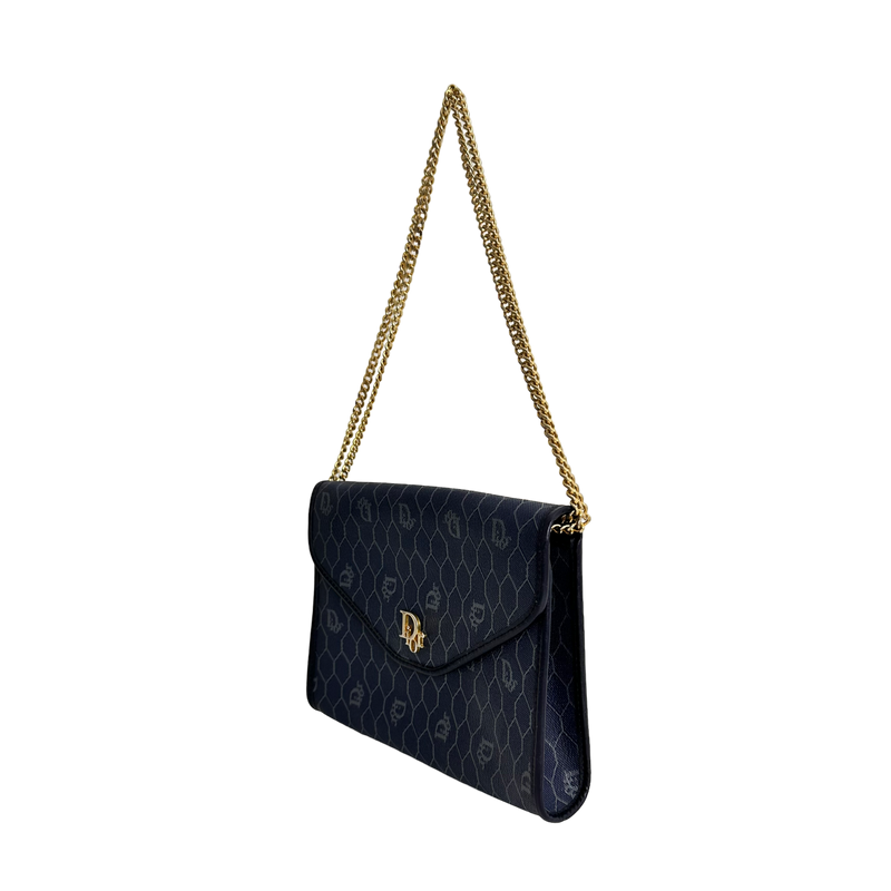 Navy Honeycomb Crossbody