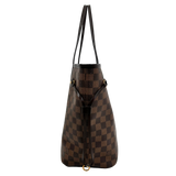Damier Ebene Neverfull MM Rose Ballerine