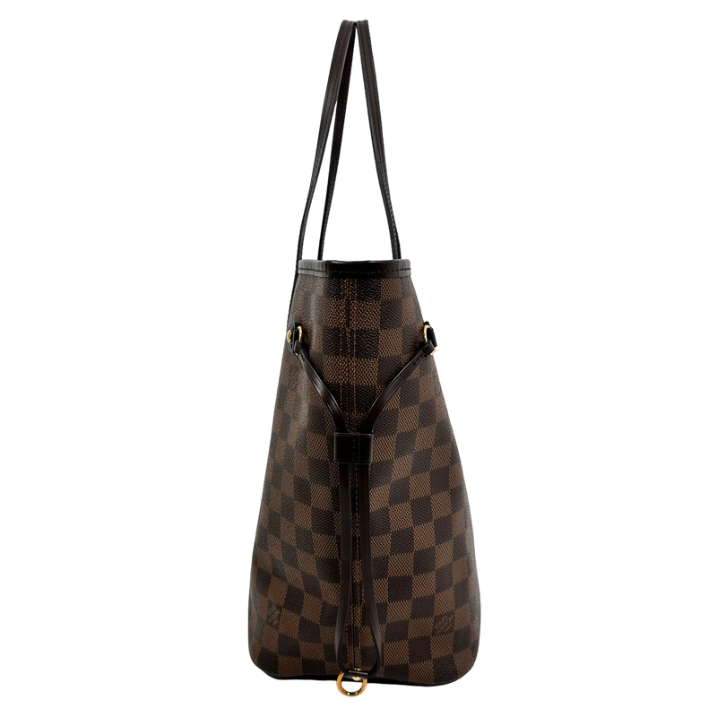 Damier Ebene Neverfull MM Rose Ballerine