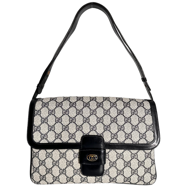 Navy GG Web Crossbody