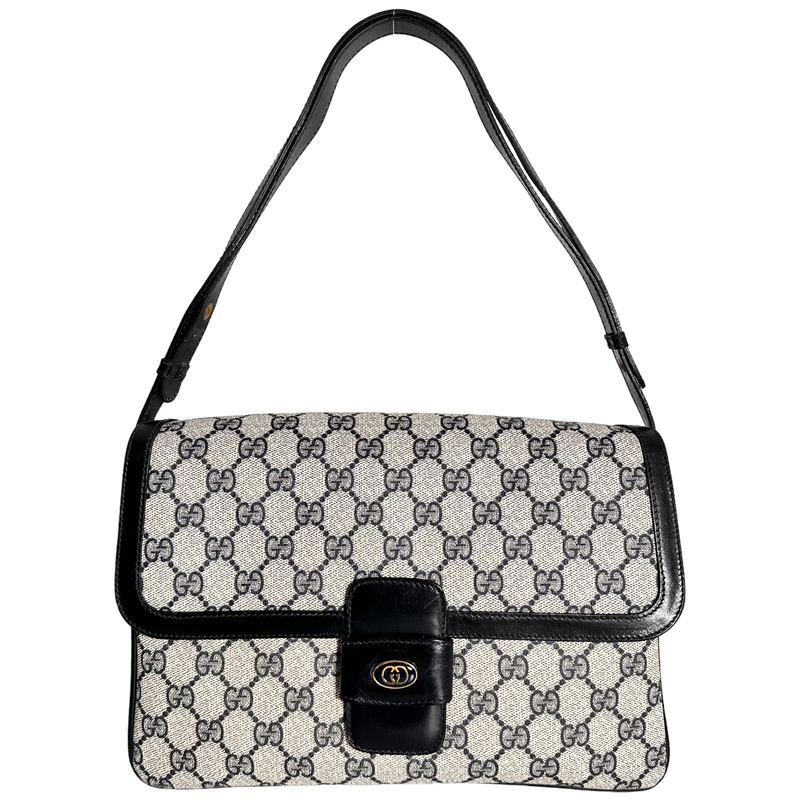 Navy GG Web Crossbody