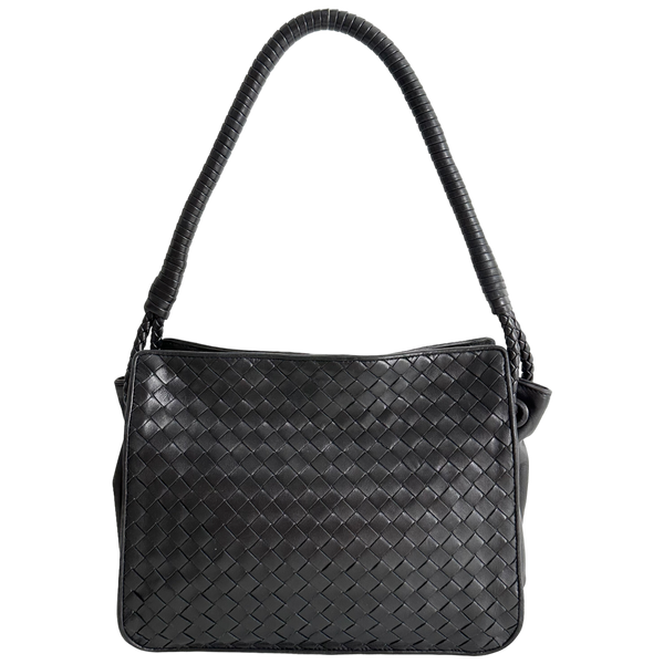Intrecciato Leather Shoulder Bag