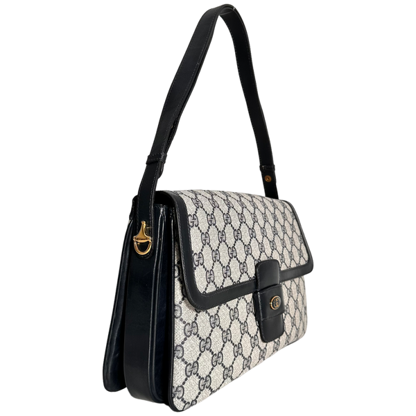 Navy GG Web Crossbody