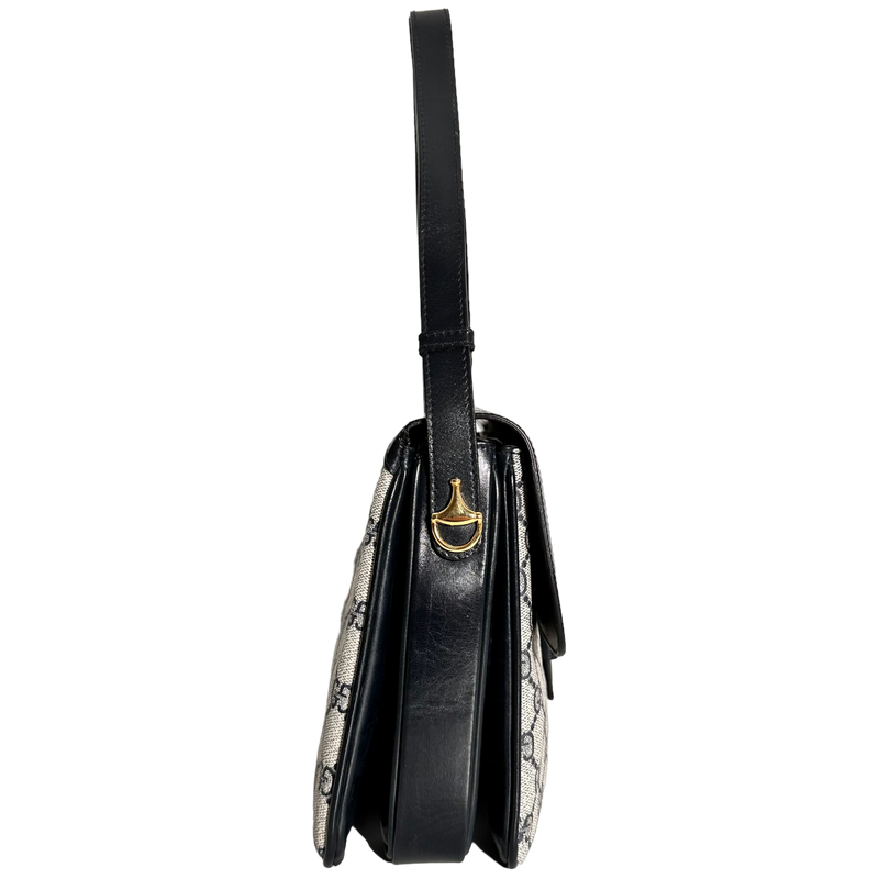 Navy GG Web Crossbody