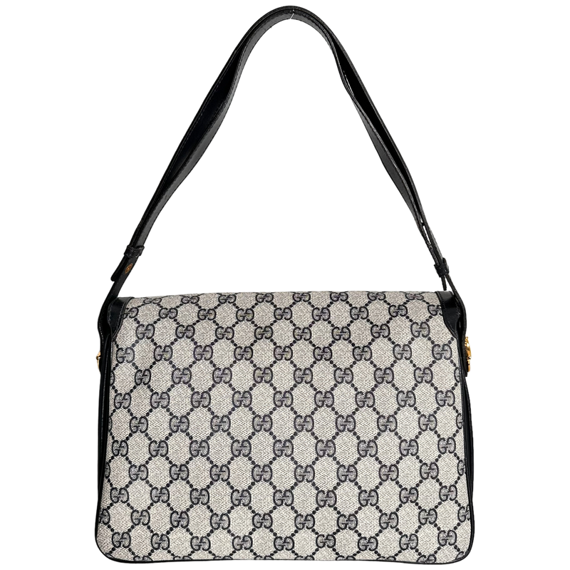 Navy GG Web Crossbody