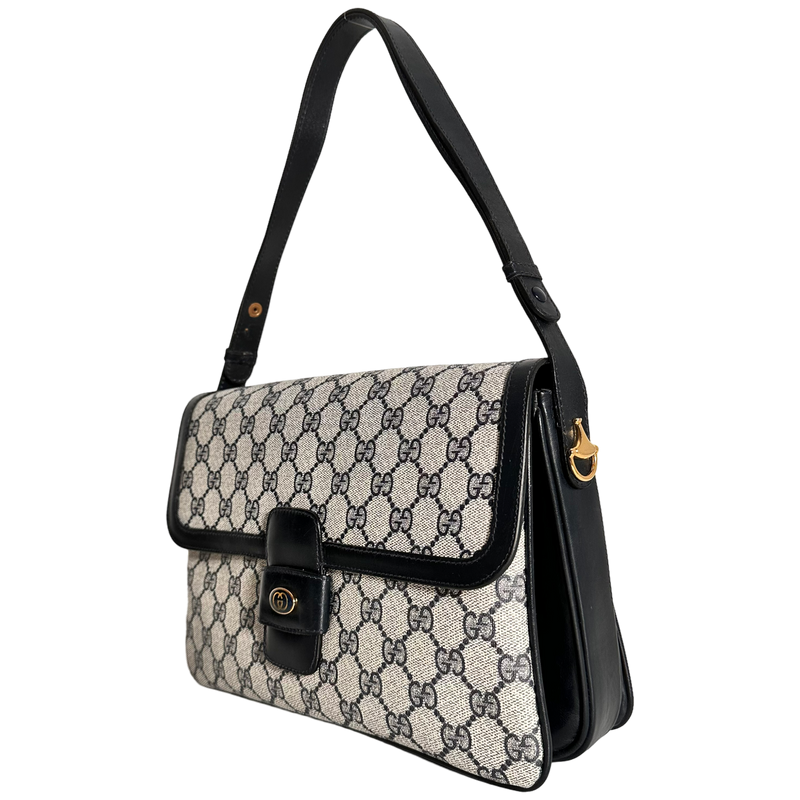 Navy GG Web Crossbody