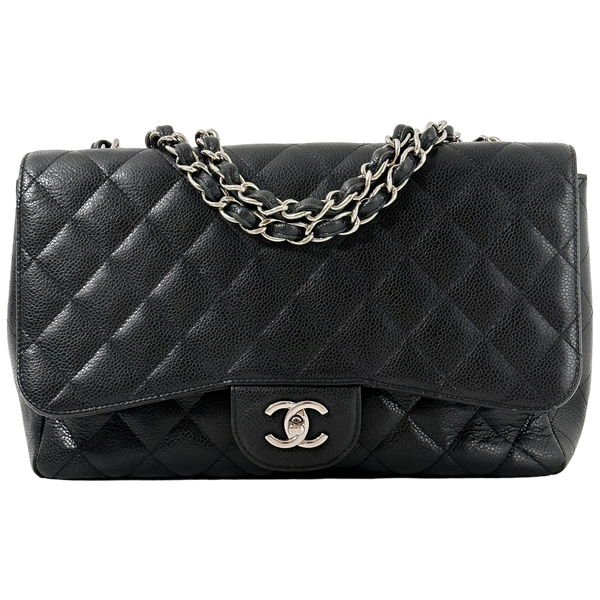 Black Caviar Jumbo Single Flap