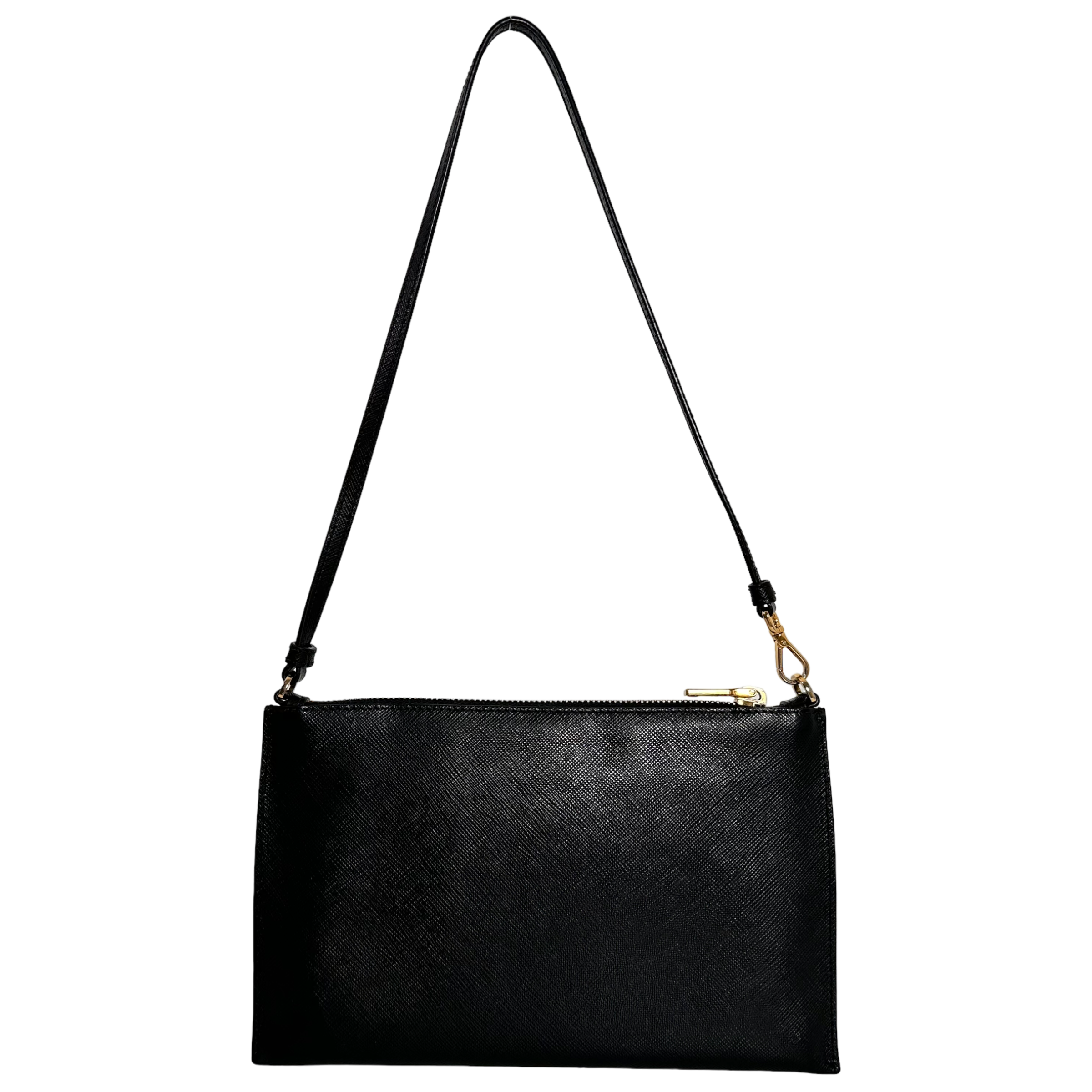 Black Saffiano Shoulder Bag