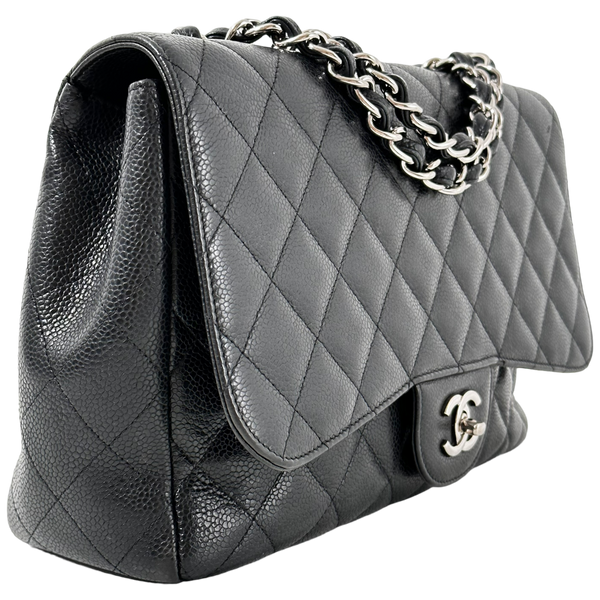 Black Caviar Jumbo Single Flap