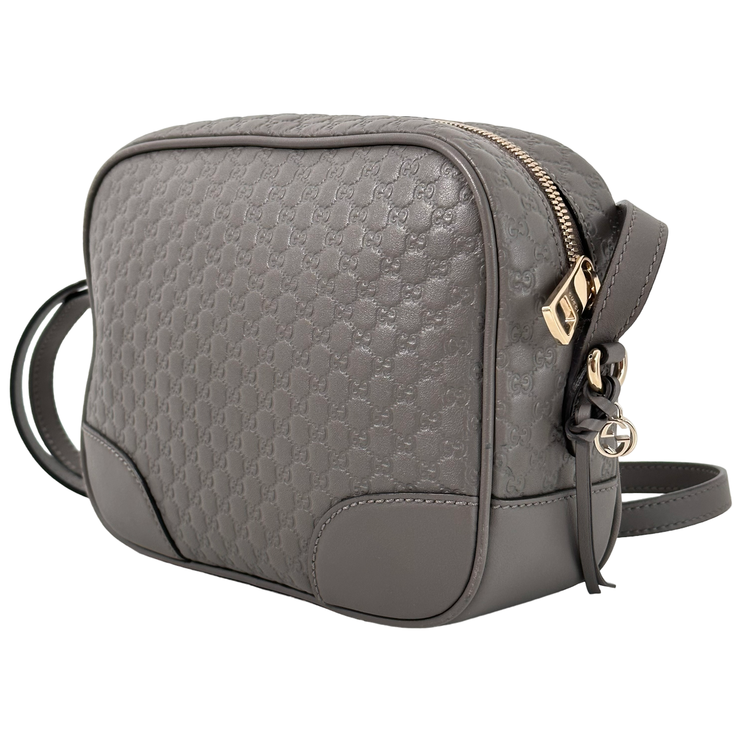 Grey Microguccisimma Mini Bree Crossbody