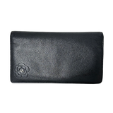 Camellia Leather Wallet