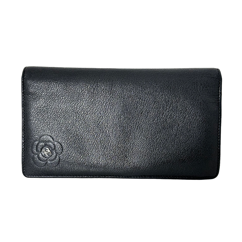 Camellia Leather Wallet