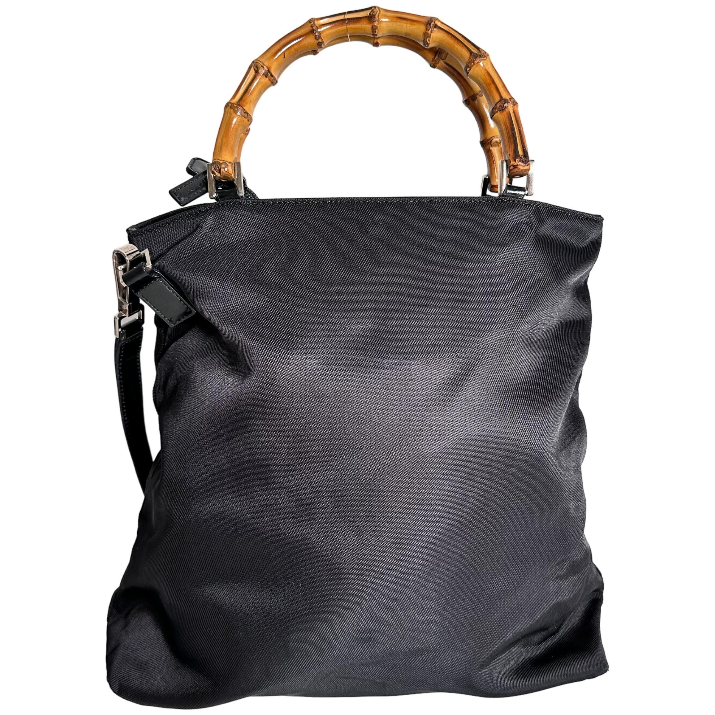 Bamboo Nylon Shoulder Bag