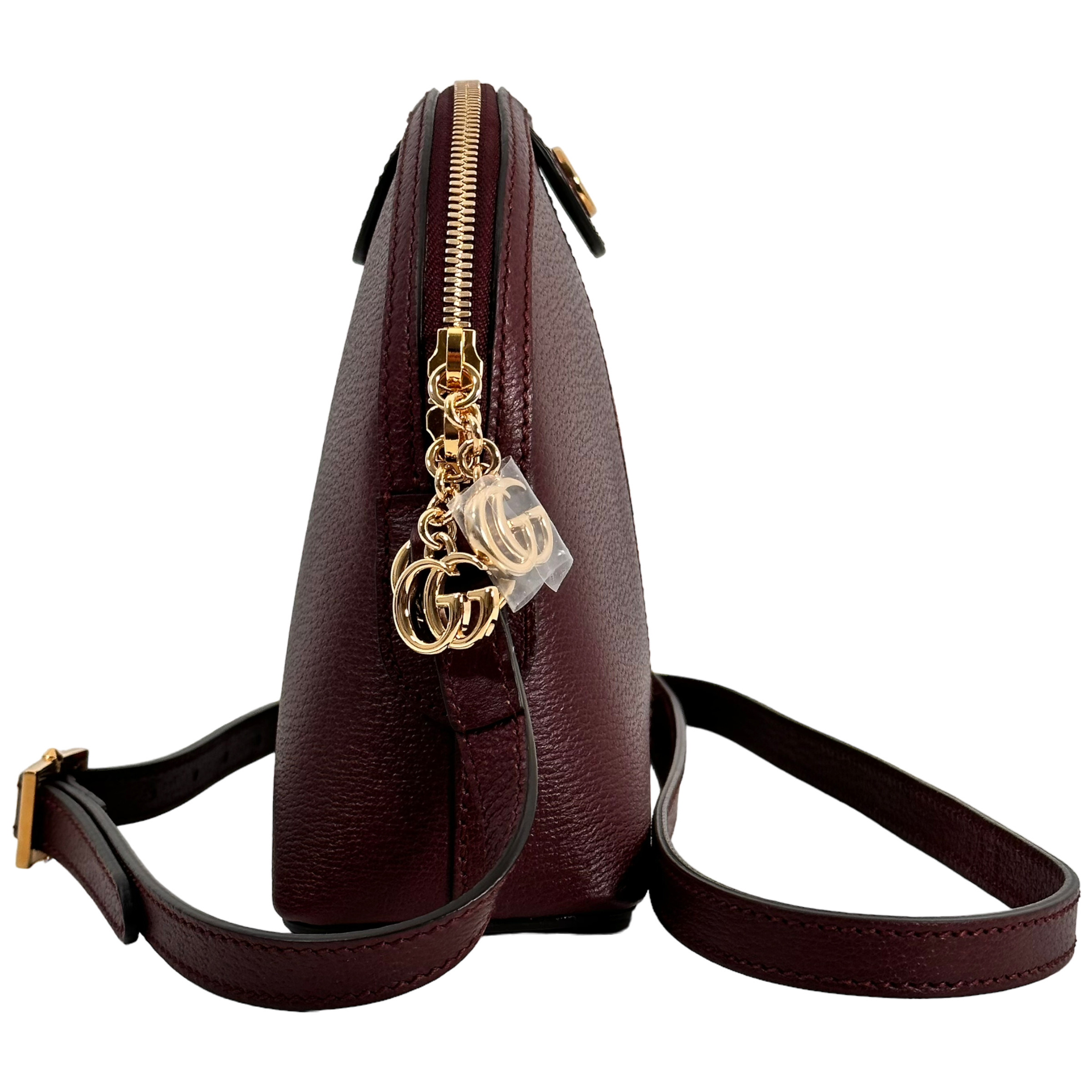 Burgundy Small Ophidia Shoulder Bag