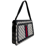 Vintage Navy and Red Stripe Shoulder Bag