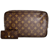 Monogram Trousse Toilette 28 & Monogram Key Holder BUNDLE