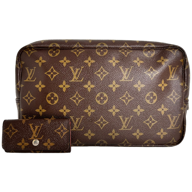Monogram Trousse Toilette 28 & Monogram Key Holder BUNDLE