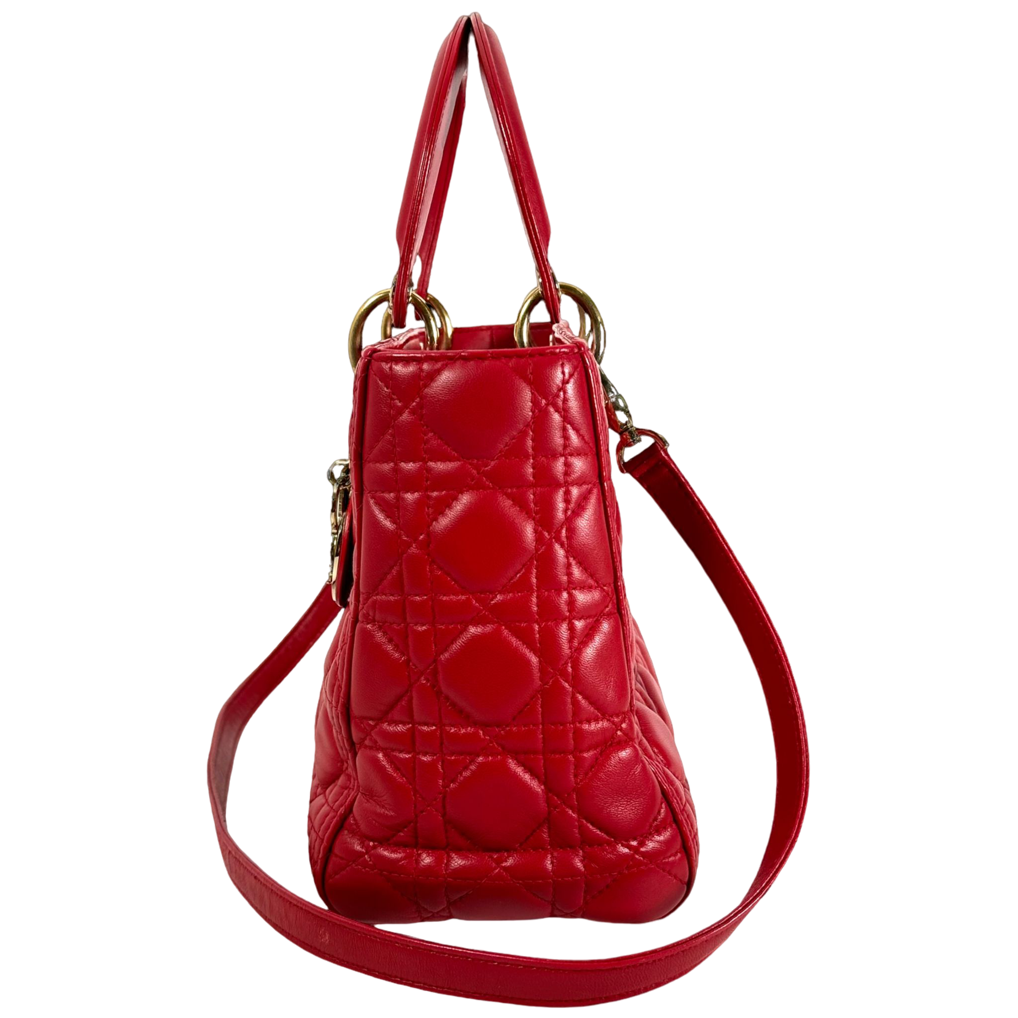 Red Medium Lady Dior