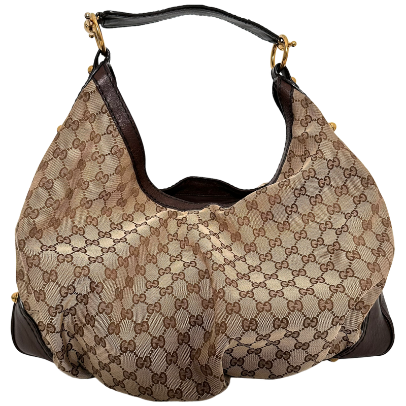 Large GG Canvas Hobo Bag