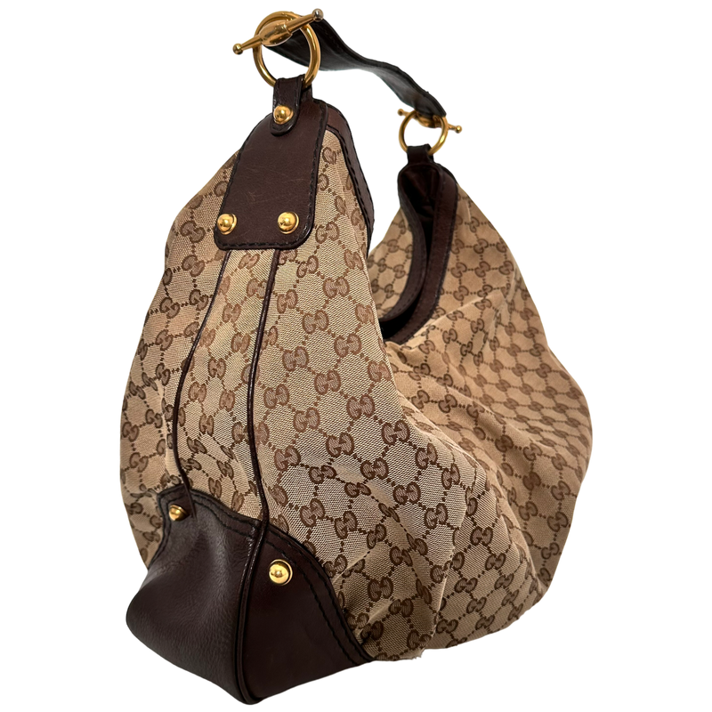 Large GG Canvas Hobo Bag