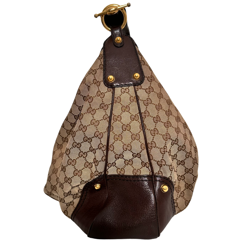 Large GG Canvas Hobo Bag