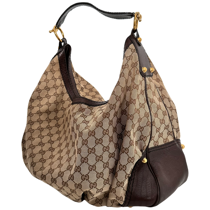 Large GG Canvas Hobo Bag