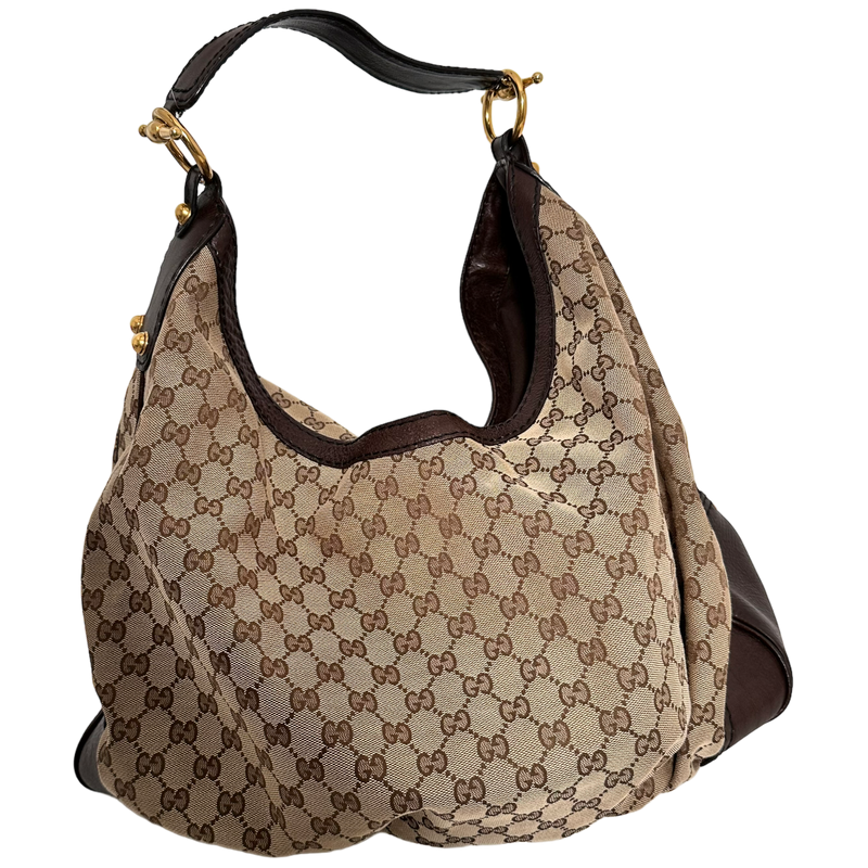 Large GG Canvas Hobo Bag