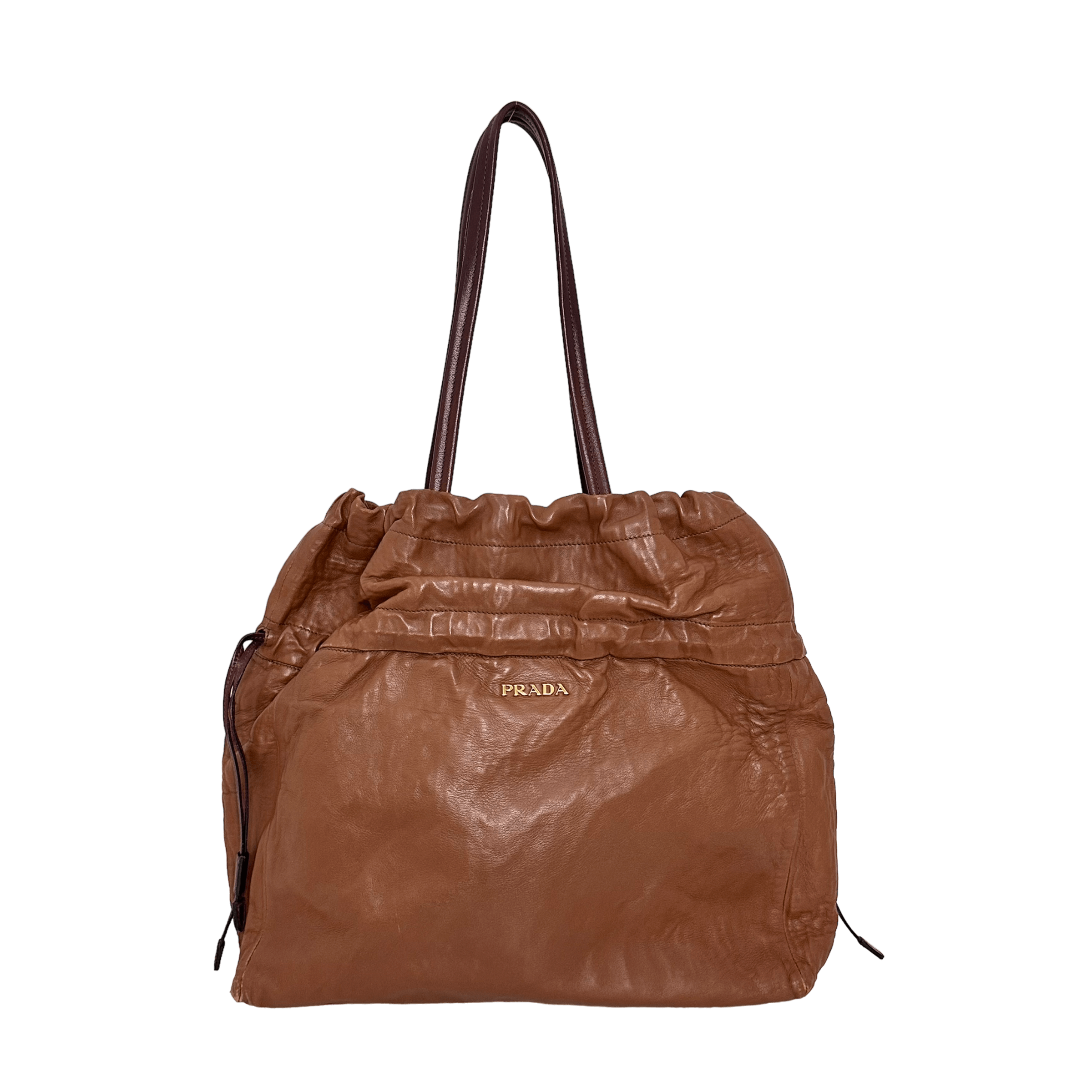 Brown Nappa Hobo Bag