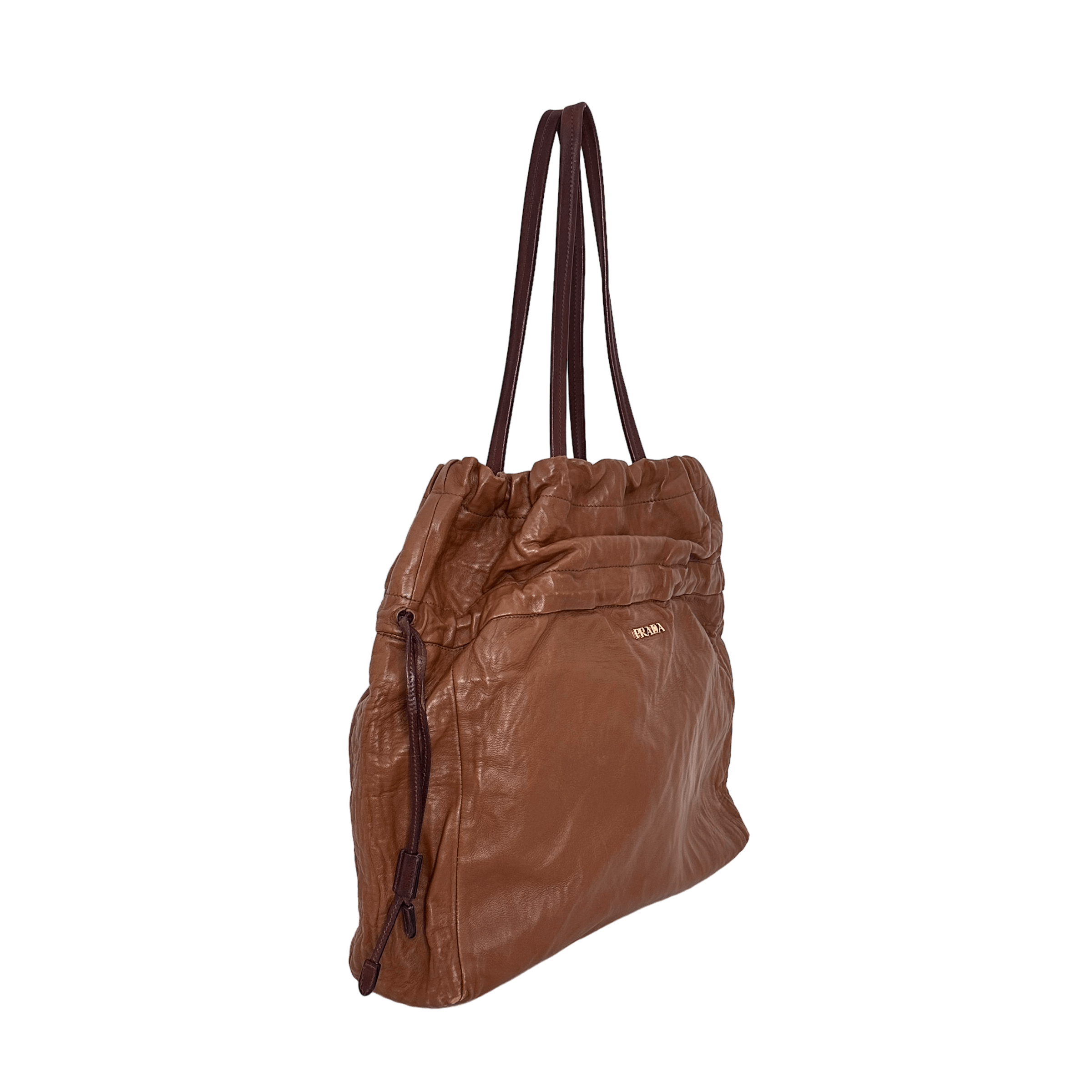 Brown Nappa Hobo Bag