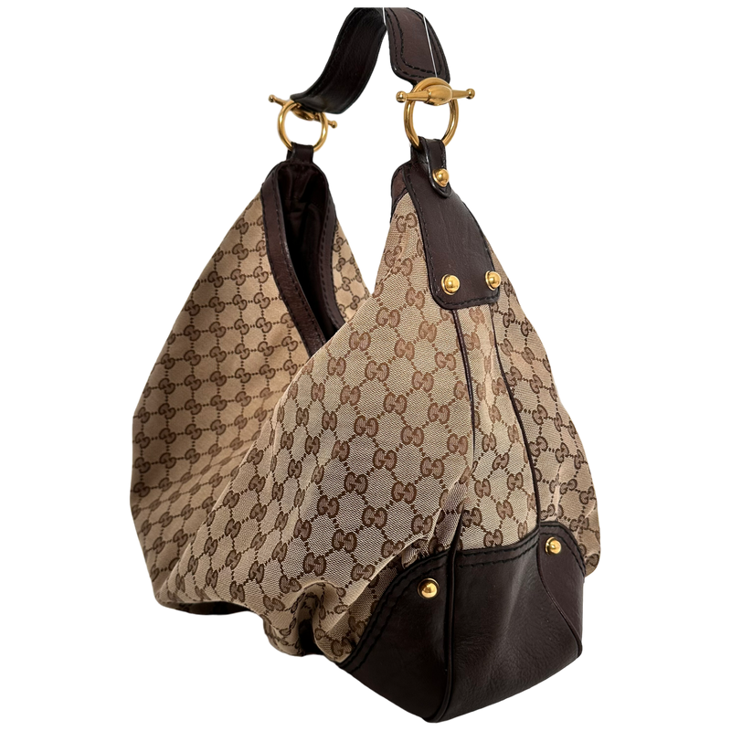 Large GG Canvas Hobo Bag