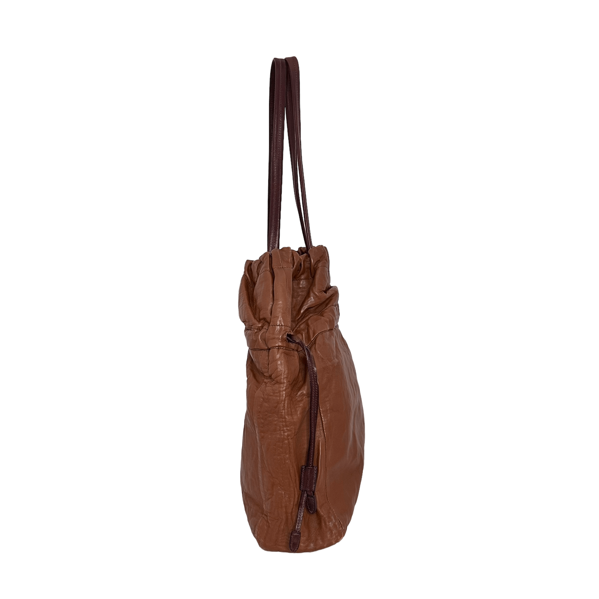 Brown Nappa Hobo Bag
