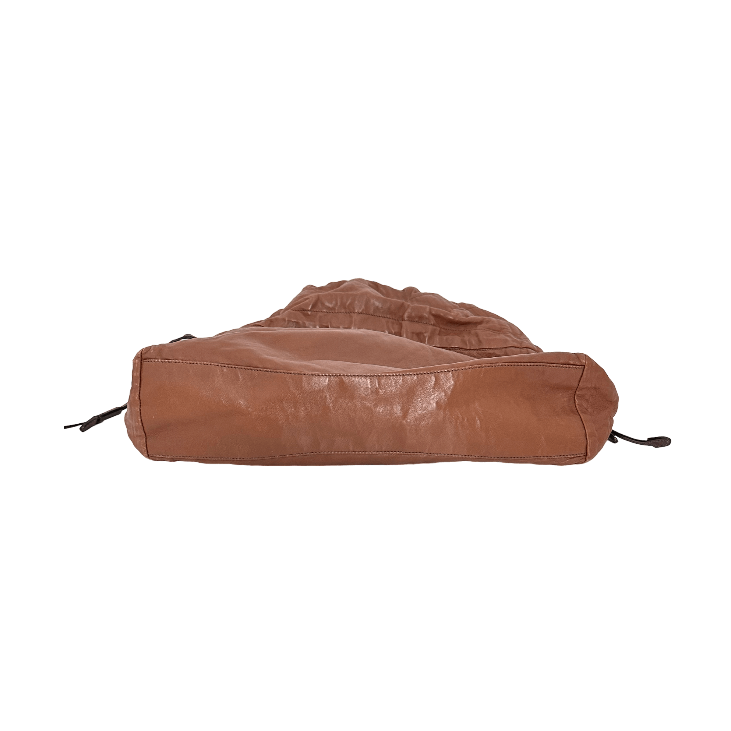 Brown Nappa Hobo Bag