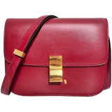 Medium Classic Bag in Box Calfskin Red