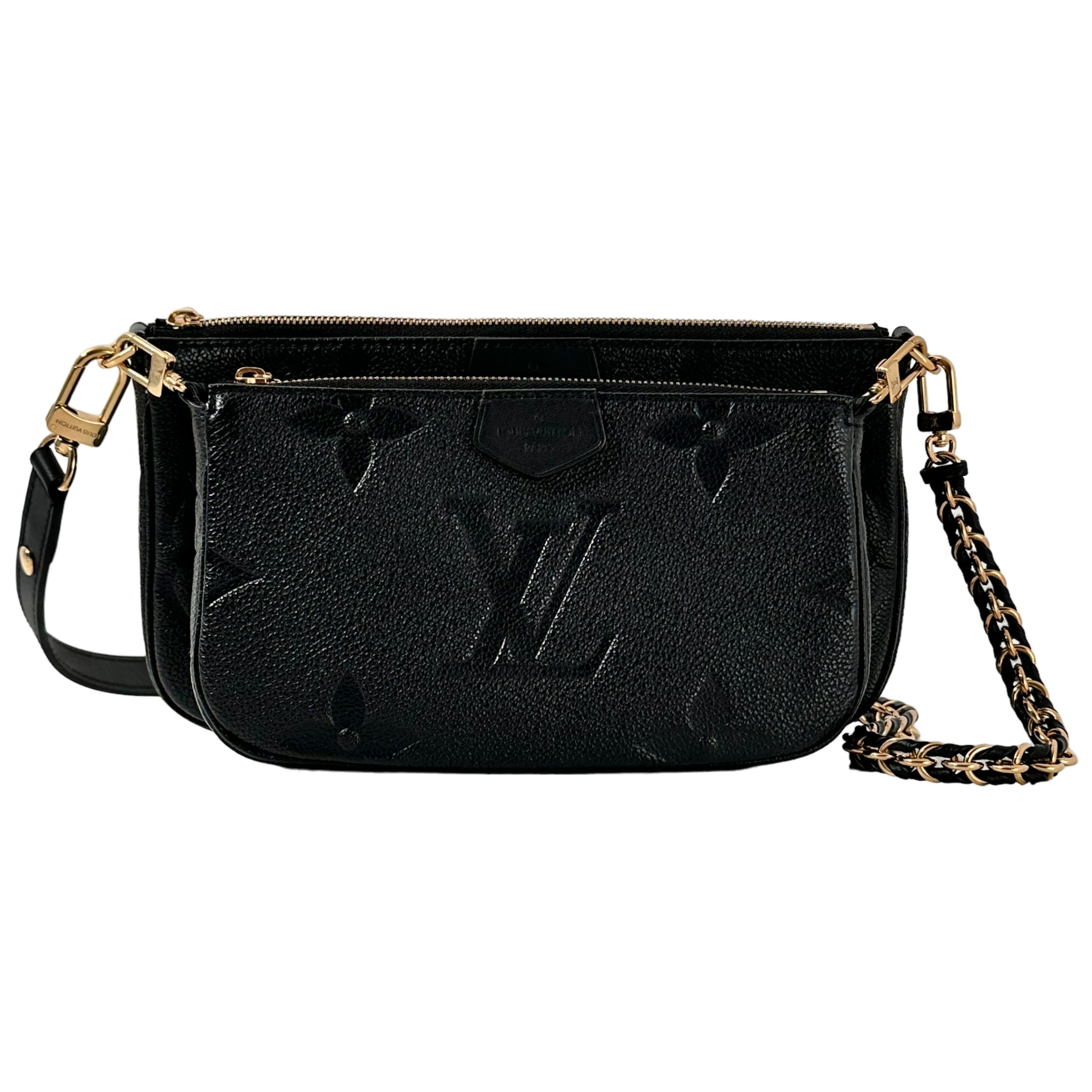 Black Monogram Empreinte Leather Multi Pochette