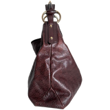 Brown GG Leather Hobo Bag
