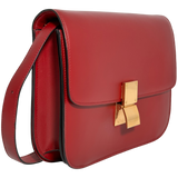 Medium Classic Bag in Box Calfskin Red