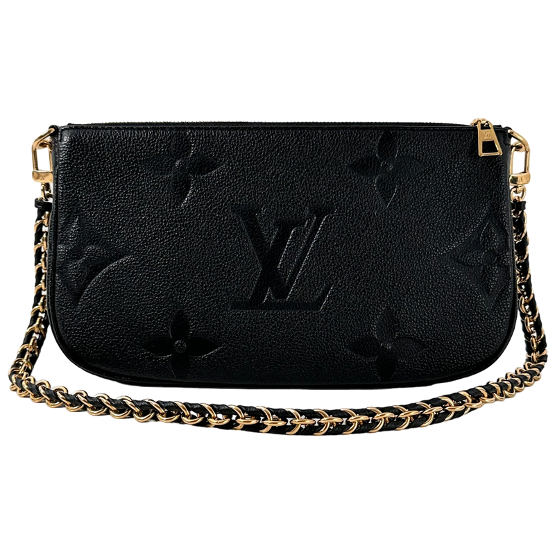 Black Monogram Empreinte Leather Multi Pochette